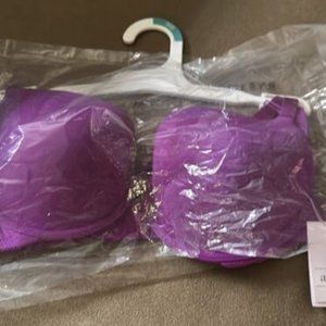 Auden 36b Purple Under Wire Bra